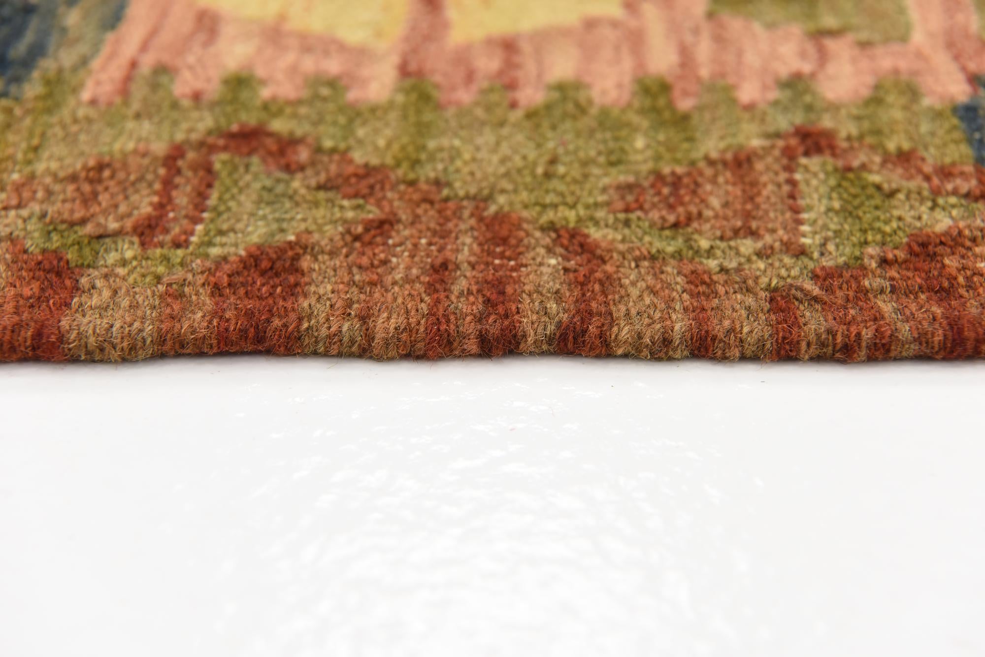 3' 2 x 4' 10 Hand Woven Kilim Maymana Wool Rug