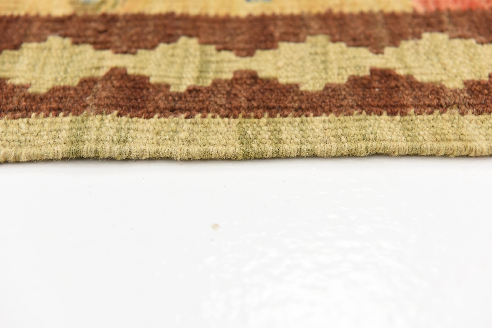 3' 3 x 5' Hand Woven Kilim Maymana Wool Rug