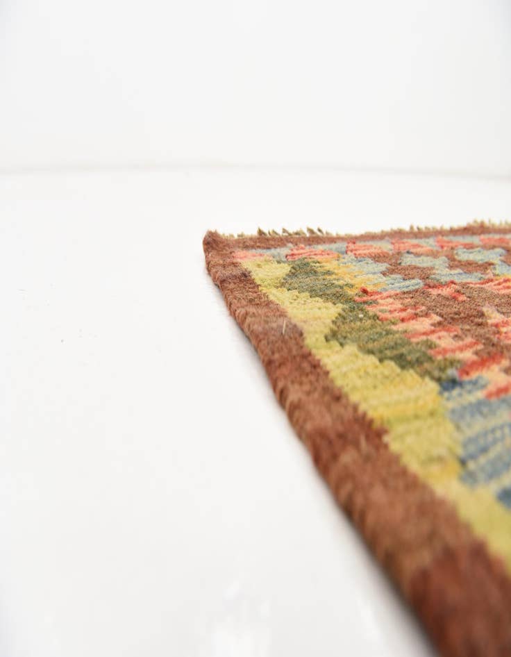 Detail image of 3' 6 x 5' 2  Hand Woven Kilim Maymana Wool Rug