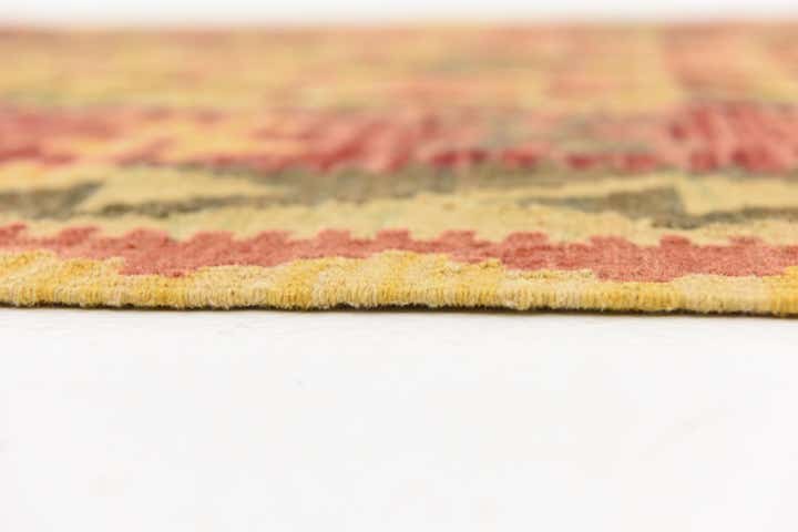 3' 4 x 4' 11 Hand Woven Kilim Maymana Wool Rug