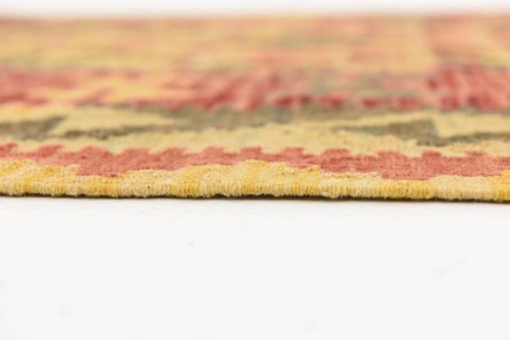 Detail image of 3' 4 x 4' 11 Hand Woven Kilim Maymana Wool Rug