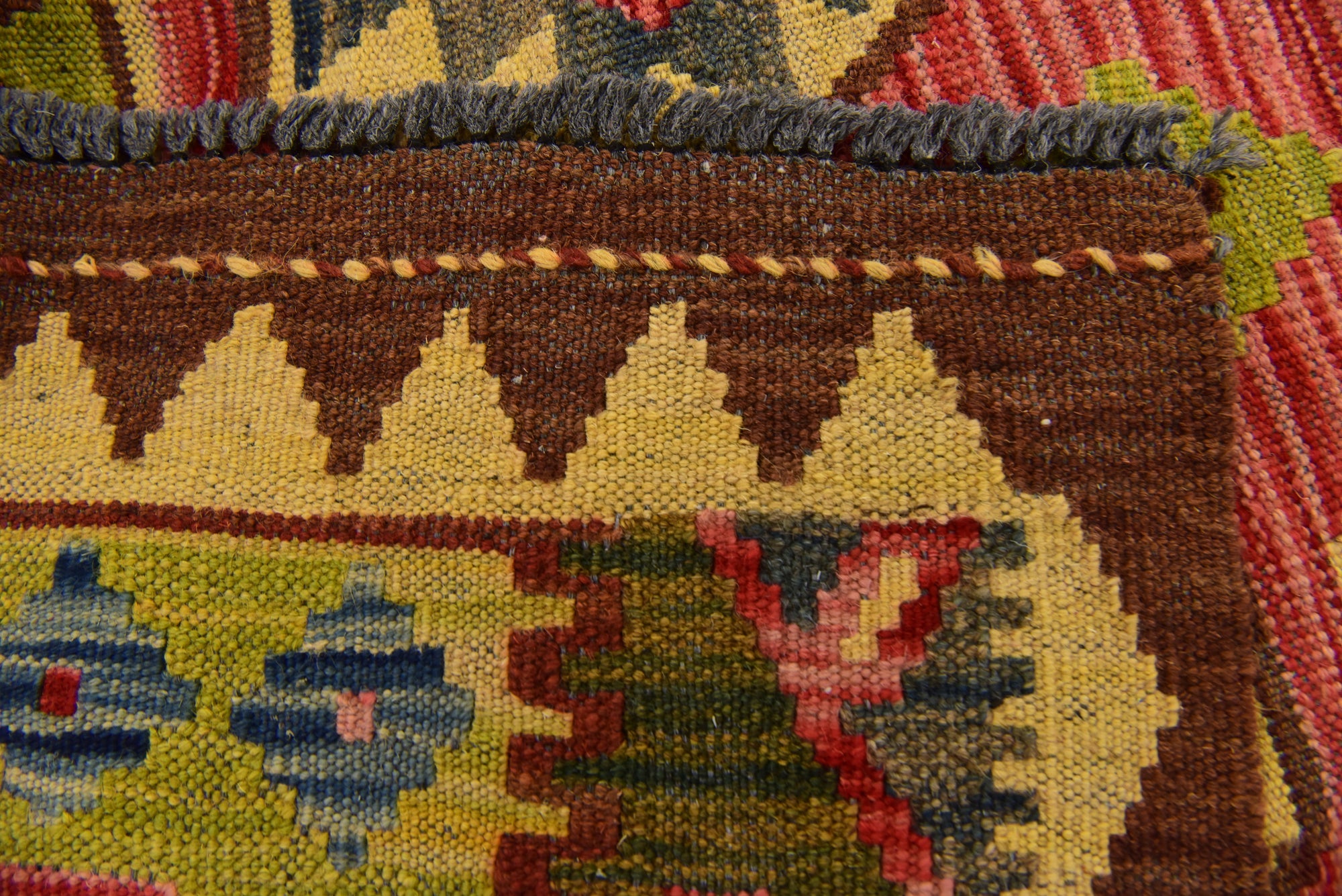 3' 5 x 6' 5 Hand Knotted Kilim Maymana Wool Rug