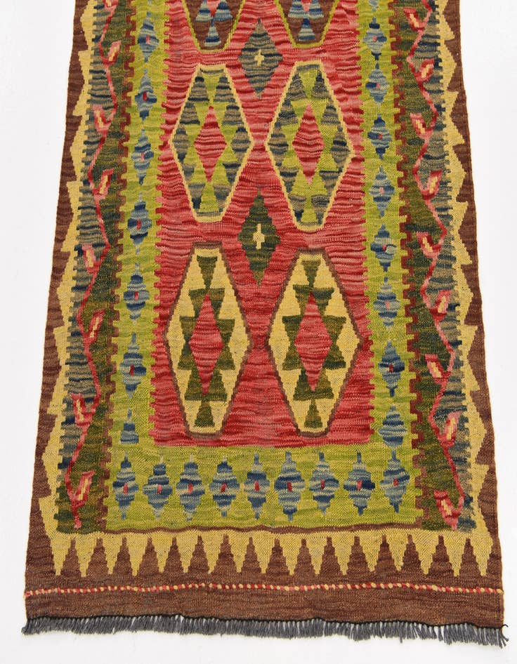 Detail image of 3' 5 x 6' 5 Hand Knotted Kilim Maymana Wool Rug