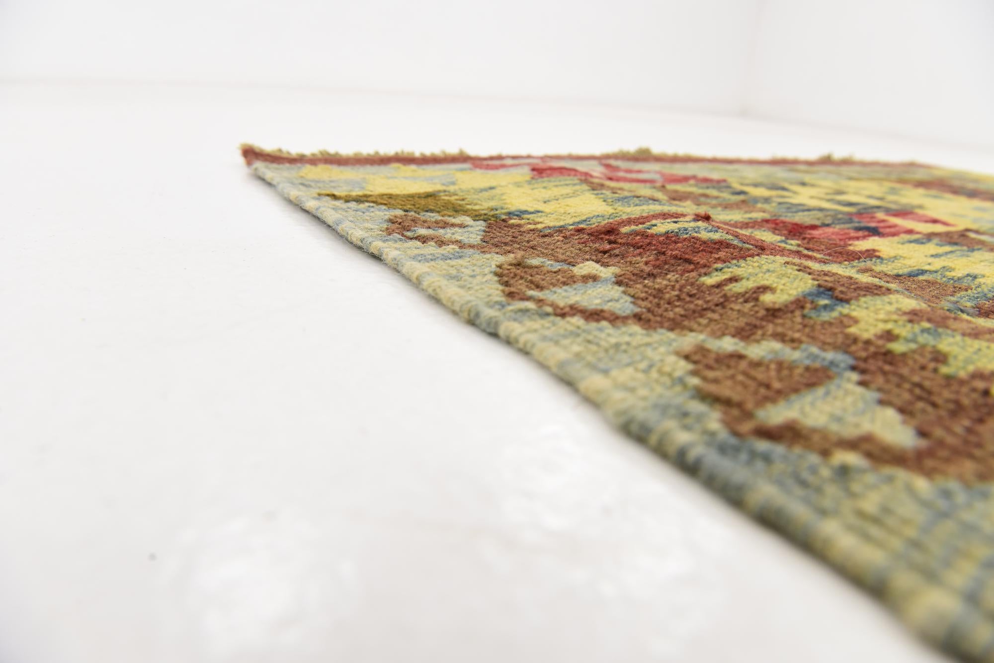 3' 5 x 5' Hand Woven Kilim Maymana Wool Rug