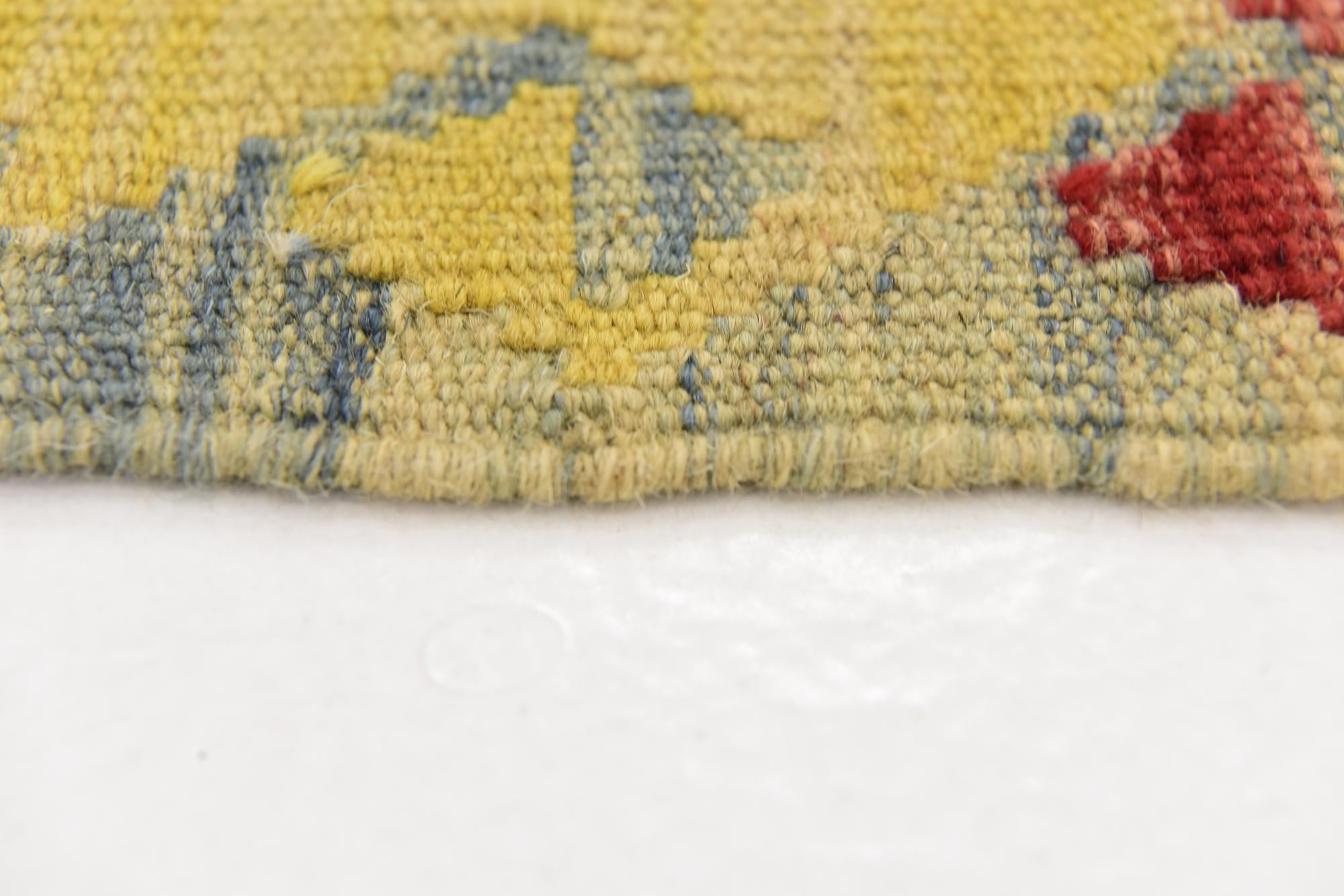3' 5 x 5' Hand Woven Kilim Maymana Wool Rug
