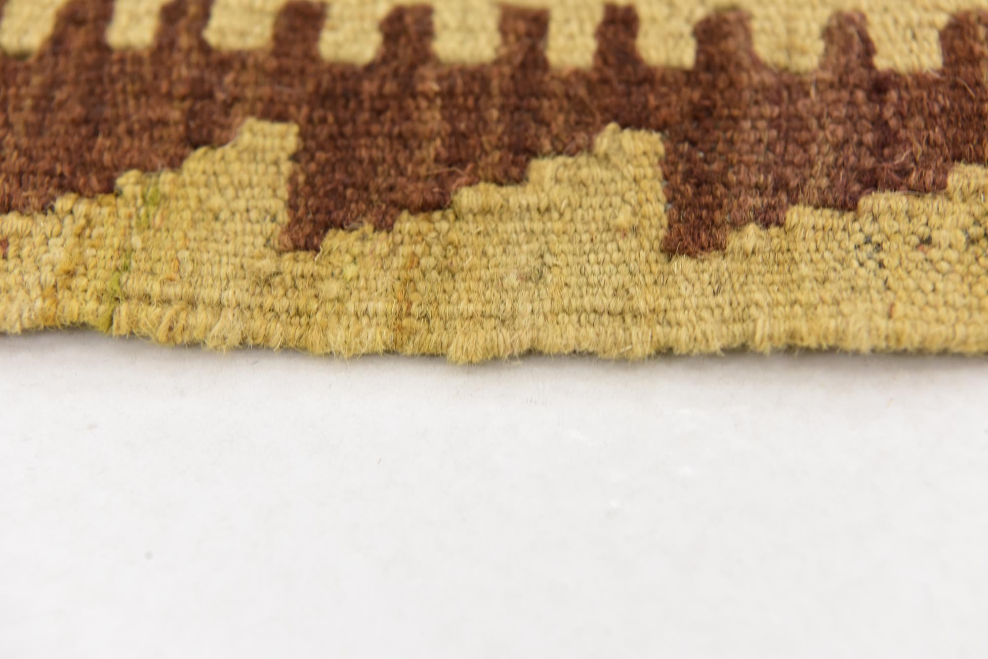 3' 6 x 6' 8 Hand Woven Kilim Maymana Wool Rug