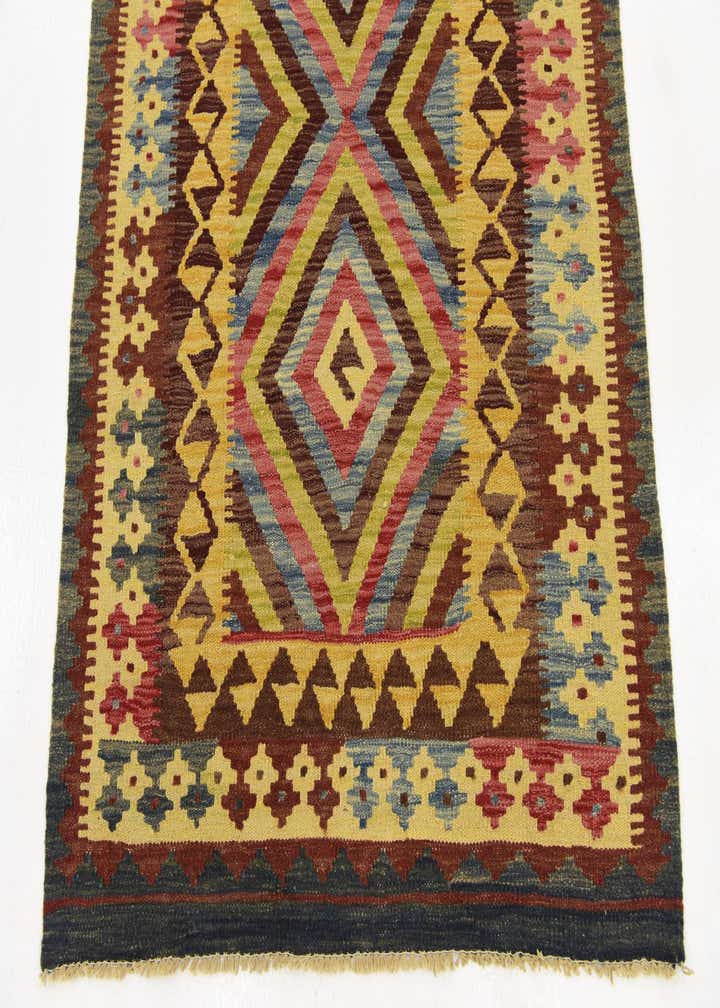 3' 4 x 6' 5 Hand Woven Kilim Maymana Wool Rug