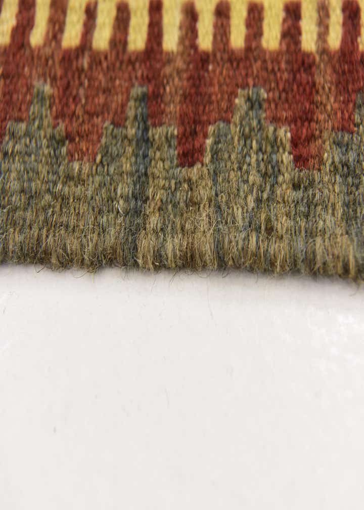 3' 4 x 6' 5 Hand Woven Kilim Maymana Wool Rug