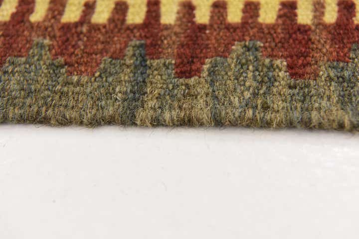 3' 4 x 6' 5 Hand Woven Kilim Maymana Wool Rug