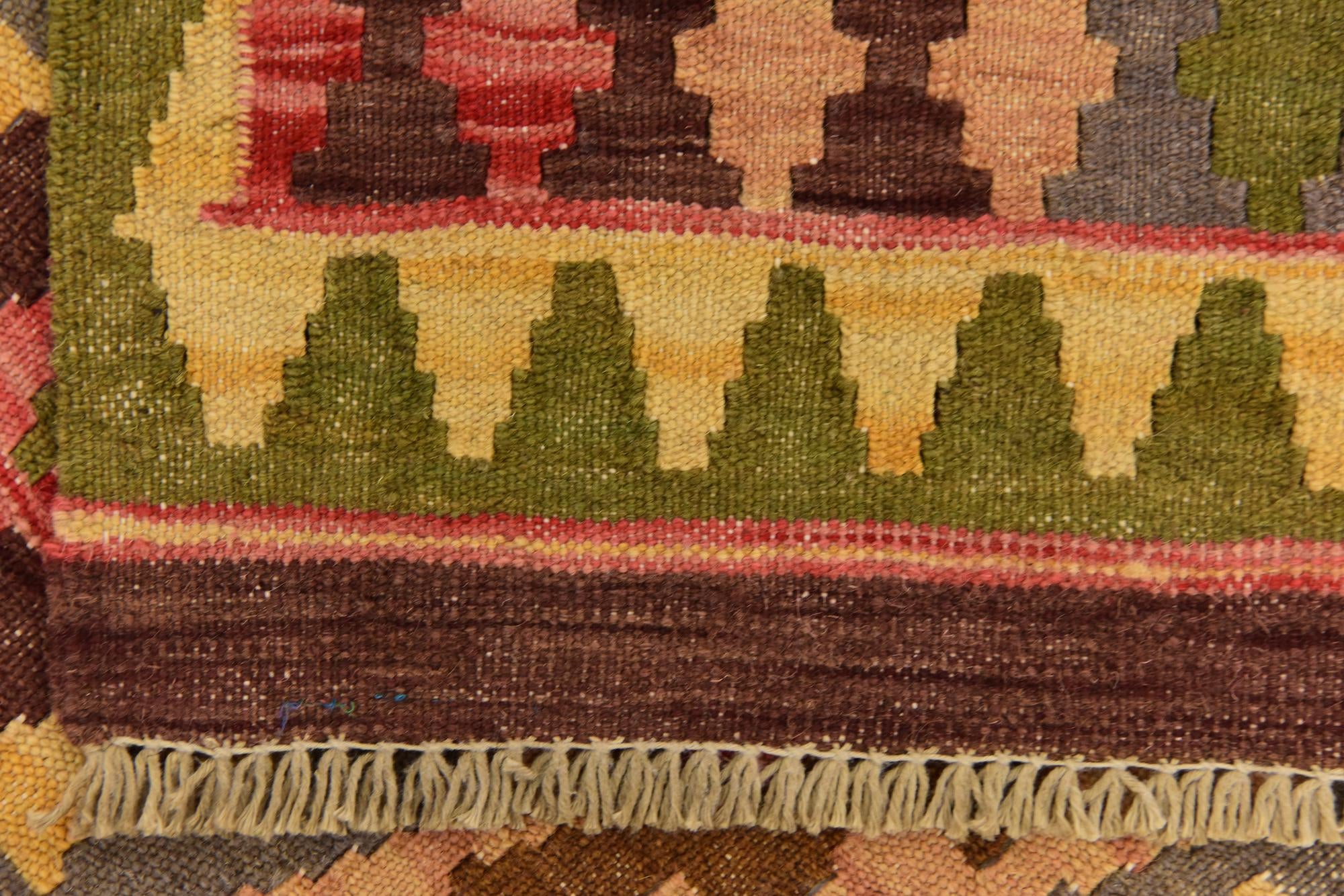 105cm x 145cm Tejido a mano Kilim Maymana Alfombra Lana