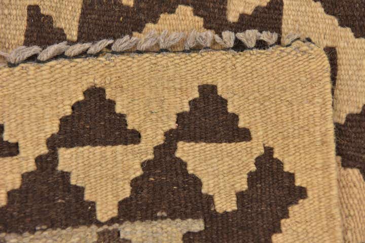 2' 10 x 4' Hand Woven Kilim Maymana Wool Rug