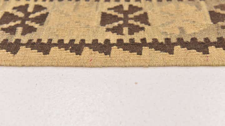 2' 10 x 4' 3 Hand Woven Kilim Maymana Wool Rug