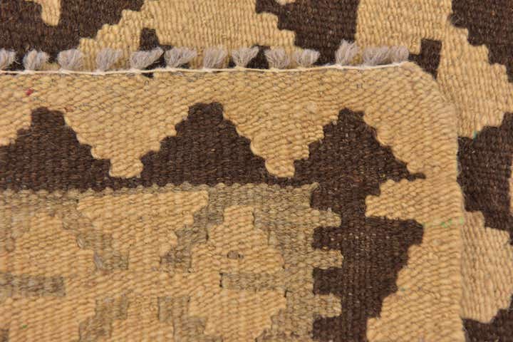 2' 10 x 4' 3 Hand Woven Kilim Maymana Wool Rug