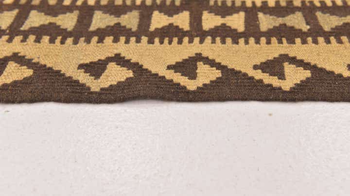 3' 1 x 4' 10 Hand Woven Kilim Maymana Wool Rug