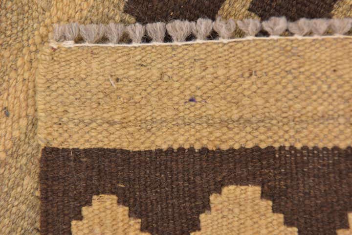 3' 1 x 4' 10 Hand Woven Kilim Maymana Wool Rug
