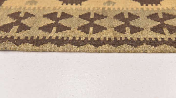 3' 2 x 5' Hand Woven Kilim Maymana Wool Rug