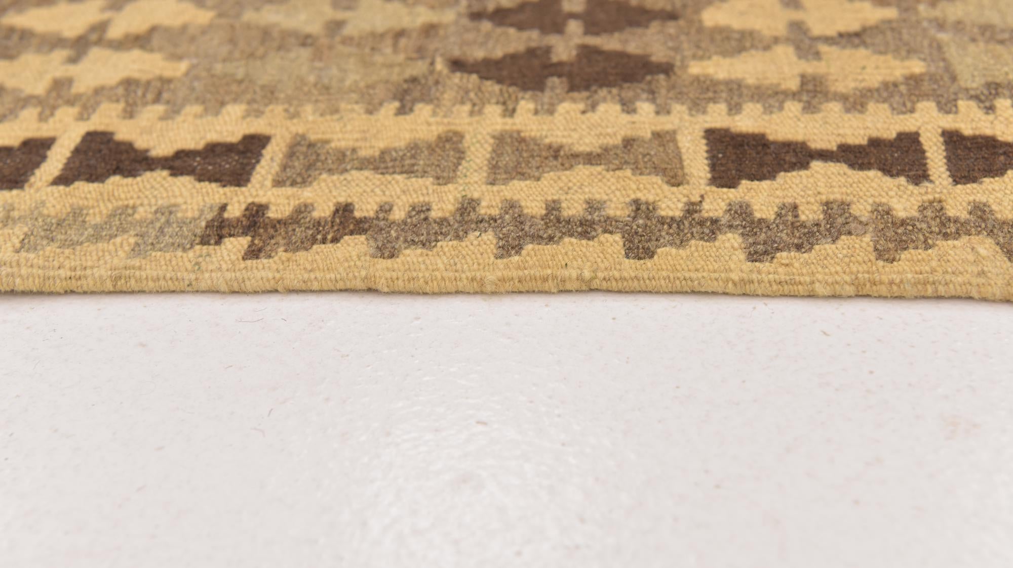 100cm x 150cm Tejido a mano Kilim Maymana Alfombra Lana