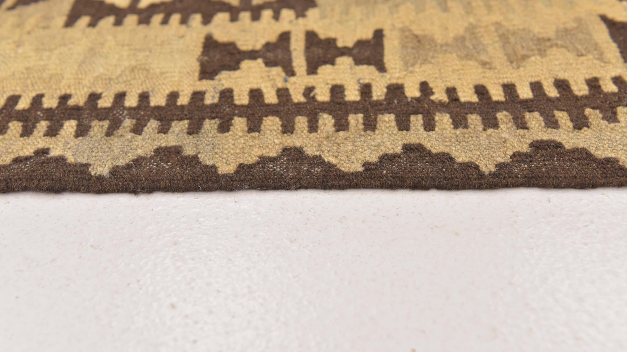 95cm x 145cm Hand Woven Kilim Maymana Wool Rug