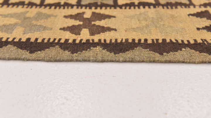 3' 4 x 5' 4 Hand Woven Kilim Maymana Wool Rug