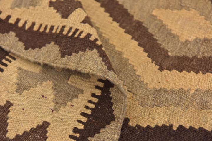 3' 4 x 5' 4 Hand Woven Kilim Maymana Wool Rug