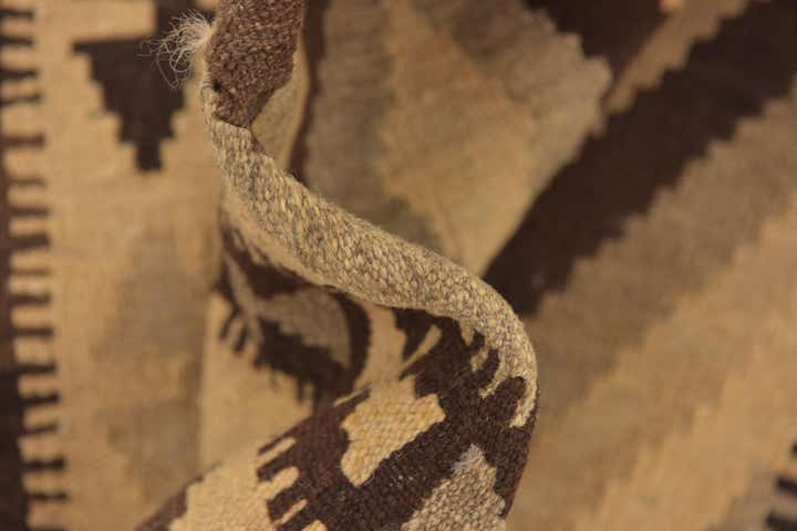 3' 4 x 5' 4 Hand Woven Kilim Maymana Wool Rug