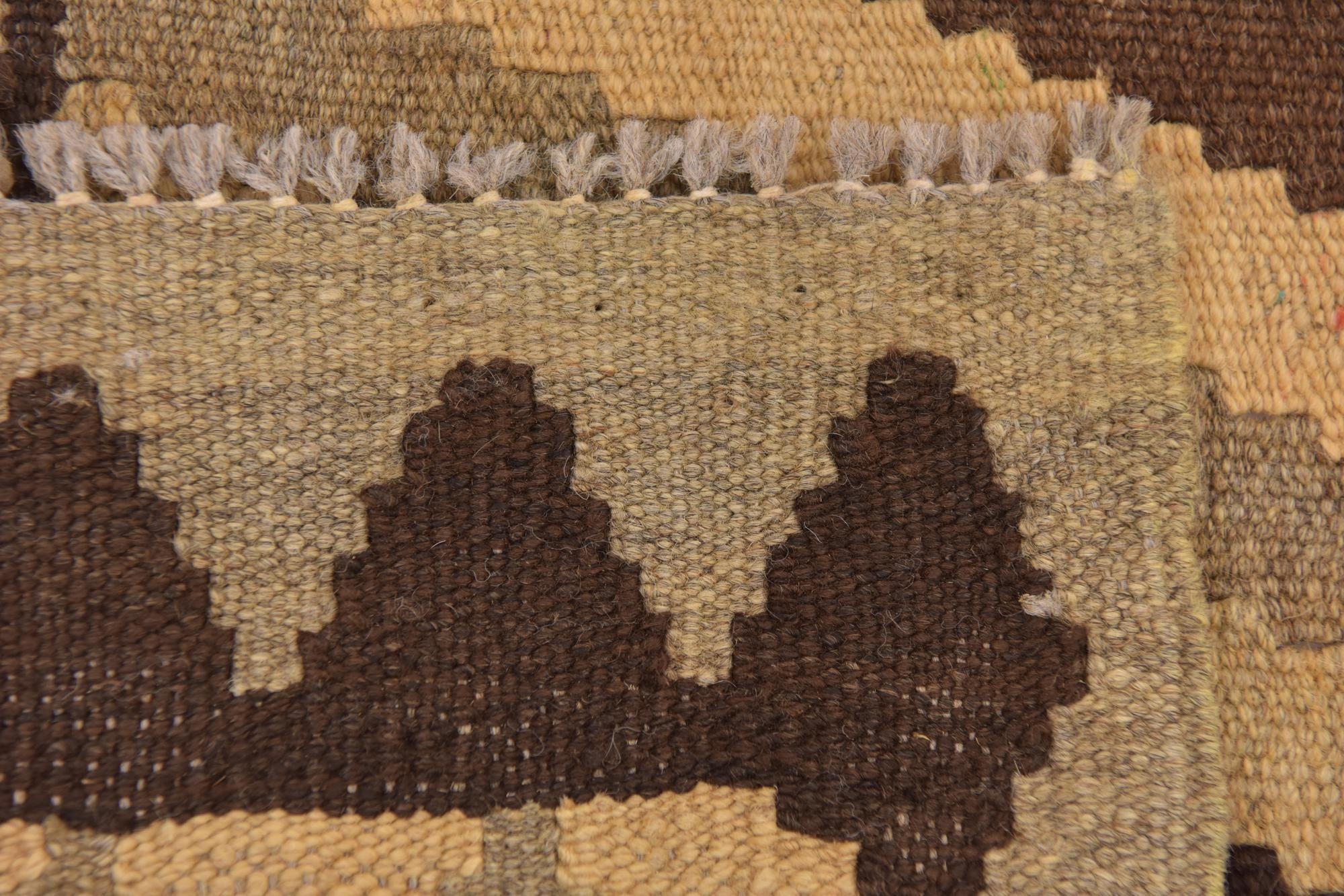 3' 4 x 5' 4 Hand Woven Kilim Maymana Wool Rug