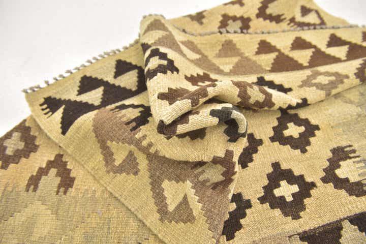 3' 2 x 4' Hand Woven Kilim Maymana Wool Rug