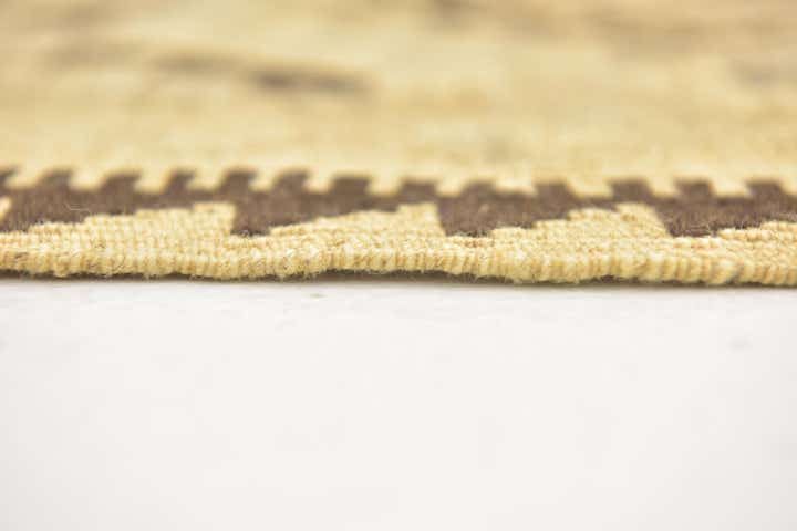 2' 10 x 4' Hand Woven Kilim Maymana Wool Rug