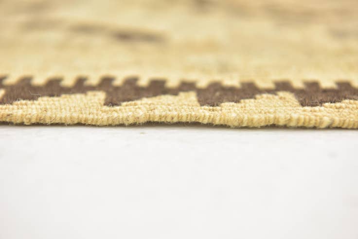 Detail image of 2' 10 x 4' Hand Woven Kilim Maymana Wool Rug