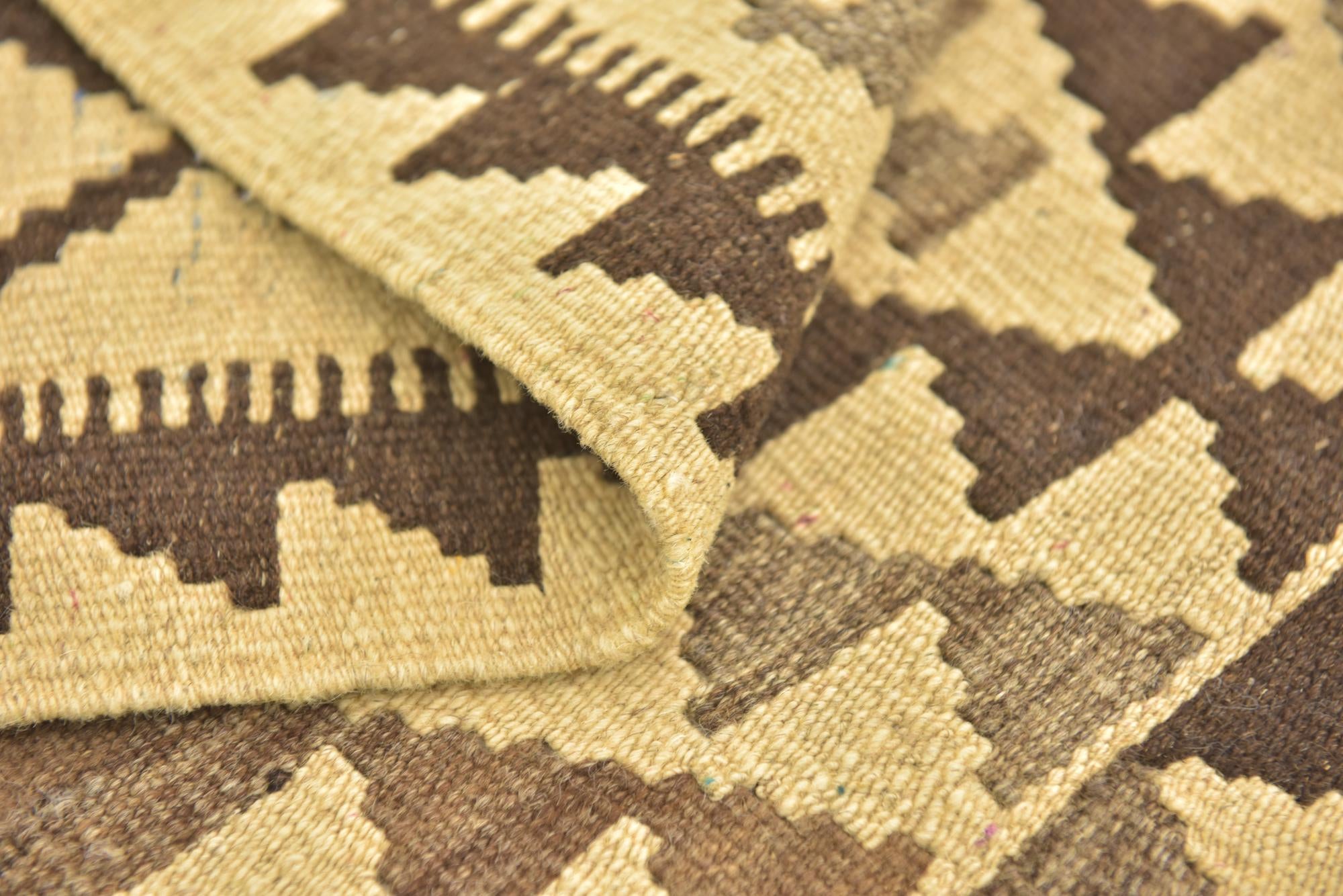85cm x 120cm Hand Woven Kilim Maymana Wool Rug