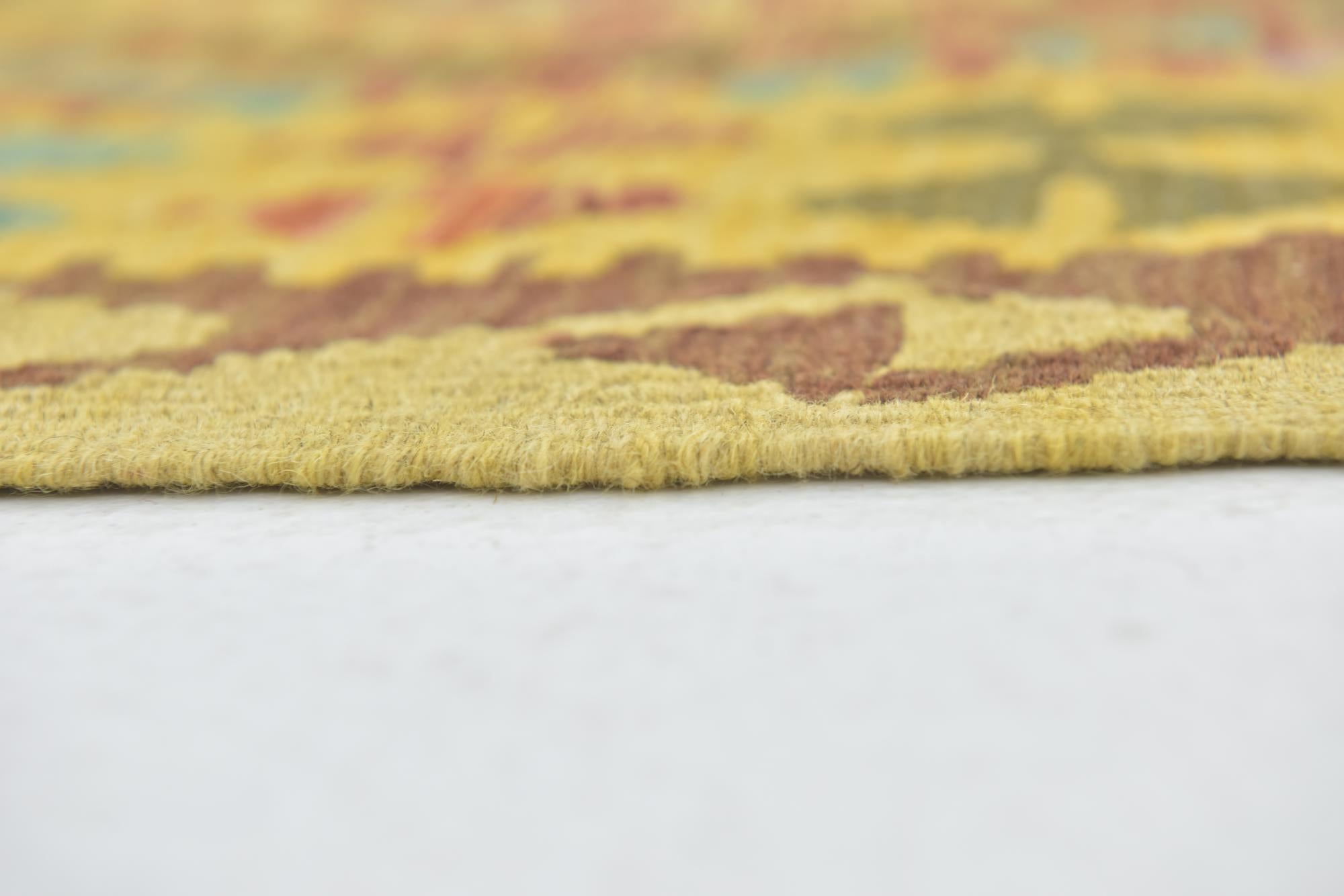 3' 2 x 5' 2 Hand Woven Kilim Maymana Wool Rug