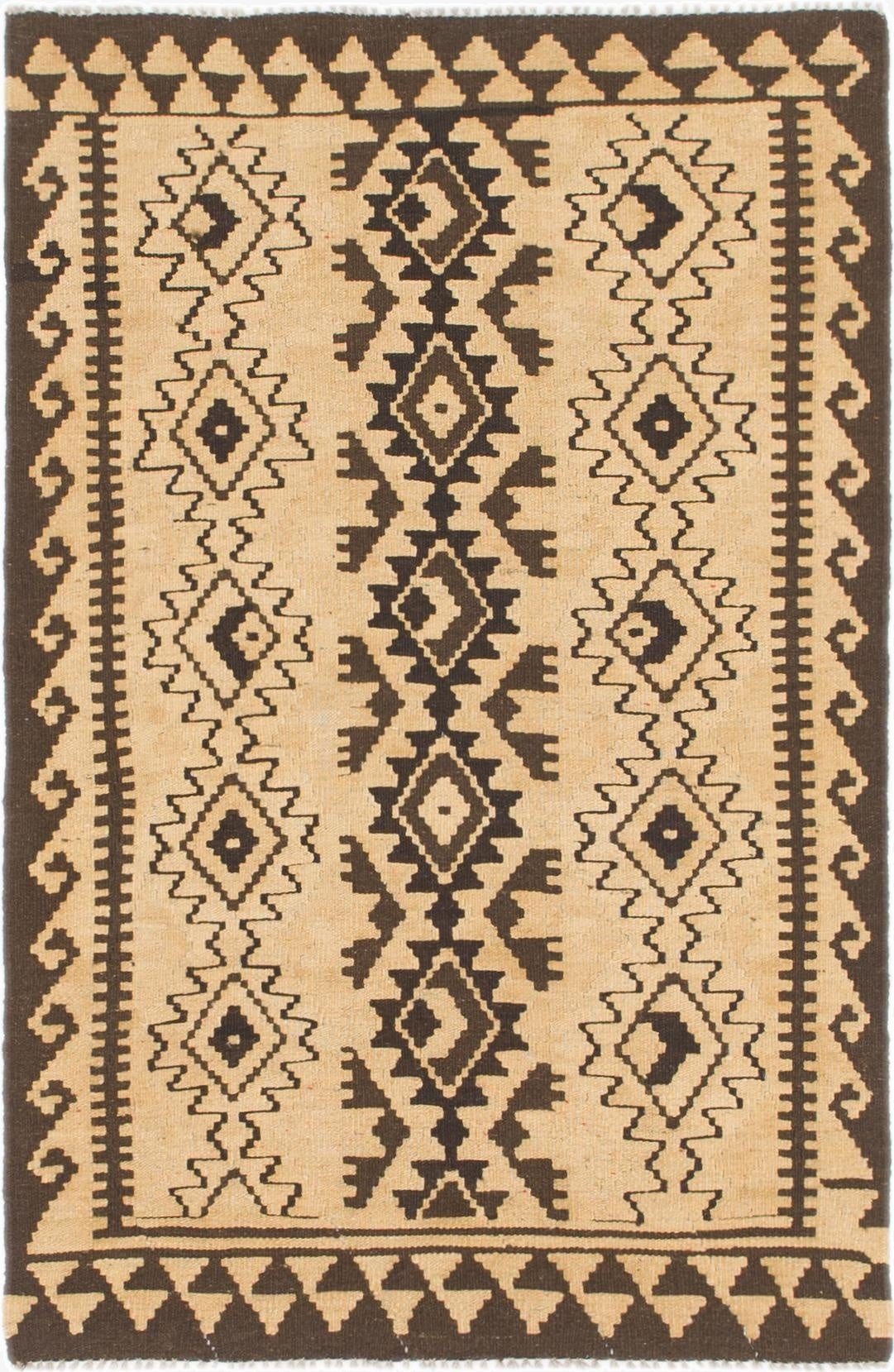 3' 3 x 5'  Hand Woven Kilim Maymana Wool Rug
