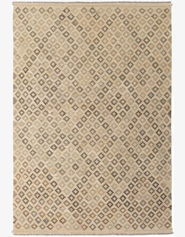 6' 10 x 9' 10 Hand Woven Kilim Maymana Wool Rug