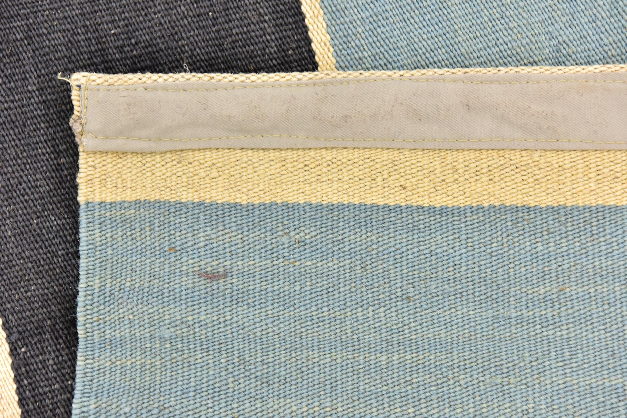 4' 3 x 5' 10 Hand Woven Kilim Modern Wool Rug