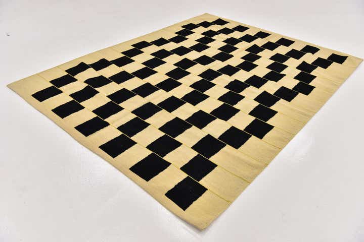 6' x 7' 10 Hand Woven Kilim Modern Wool Rug