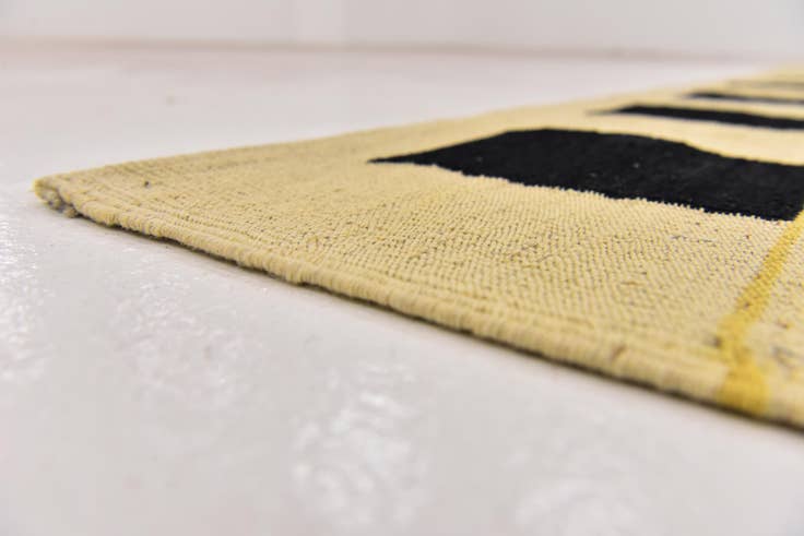 Detail image of 6' x 7' 10 Hand Woven Kilim Modern Wool Rug