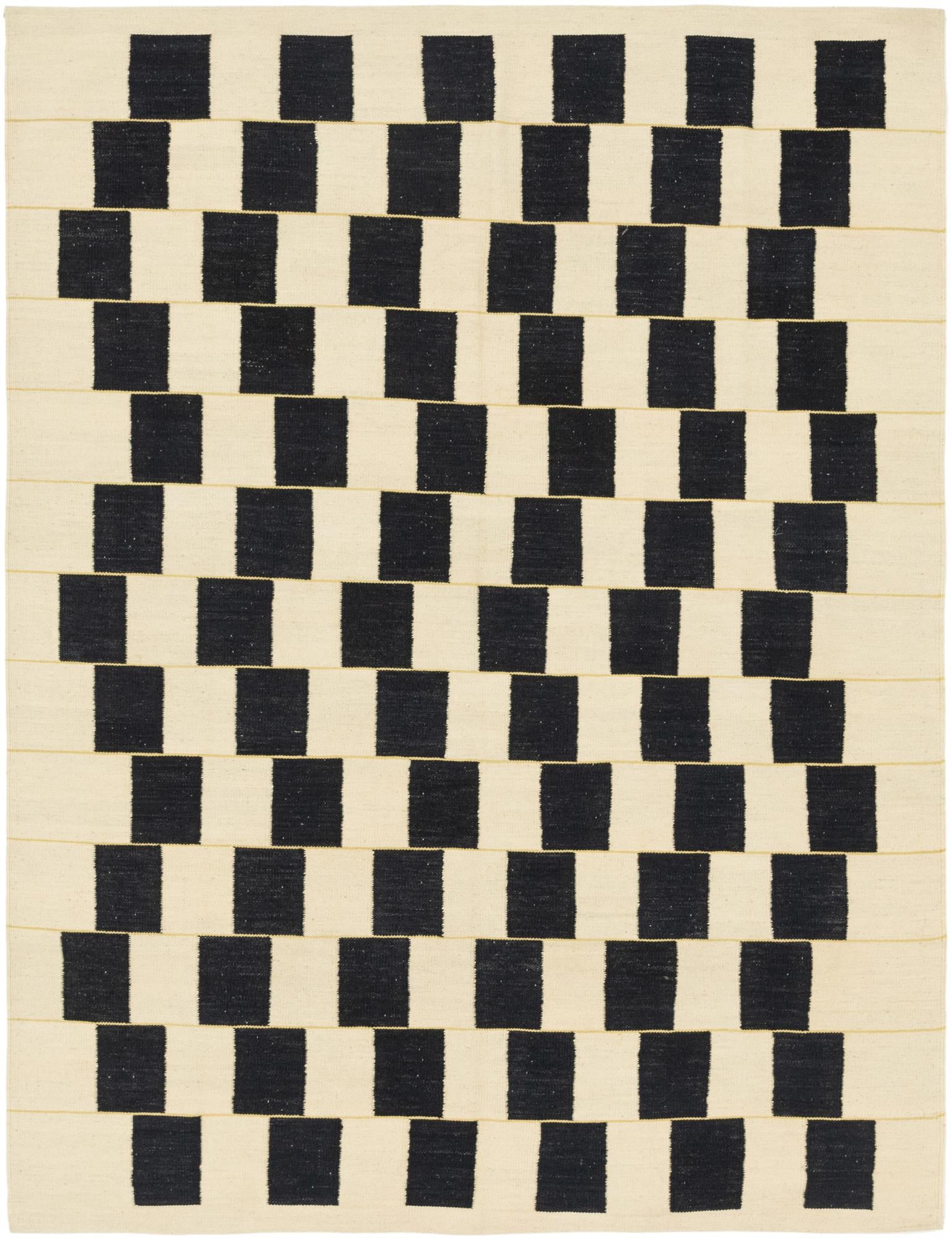 6' x 7' 10 Hand Woven Kilim Modern Wool Rug