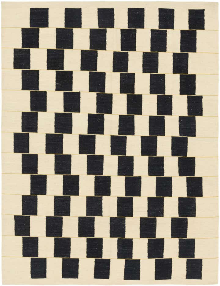 6' x 7' 10 Hand Woven Kilim Modern Wool Rug
