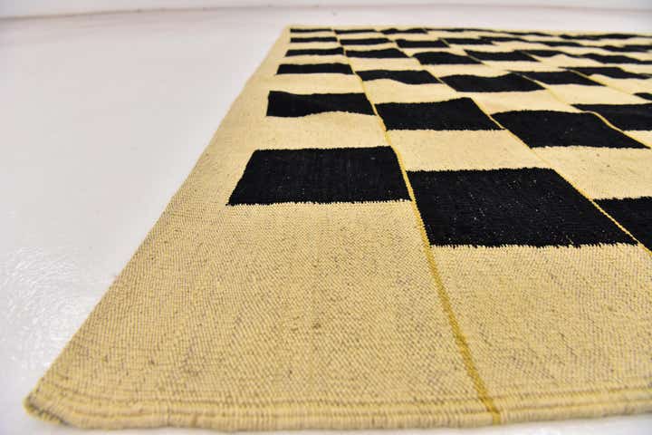 6' 3 x 7' 8 Hand Woven Kilim Modern Wool Rug