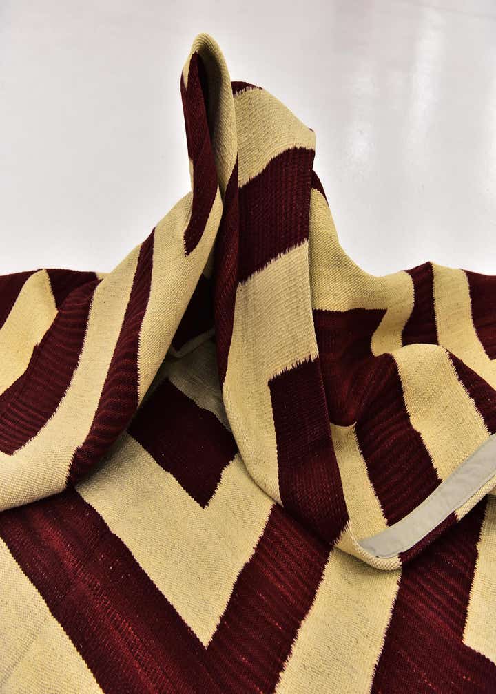 6' x 7' 10 Hand Woven Kilim Modern Wool Rug