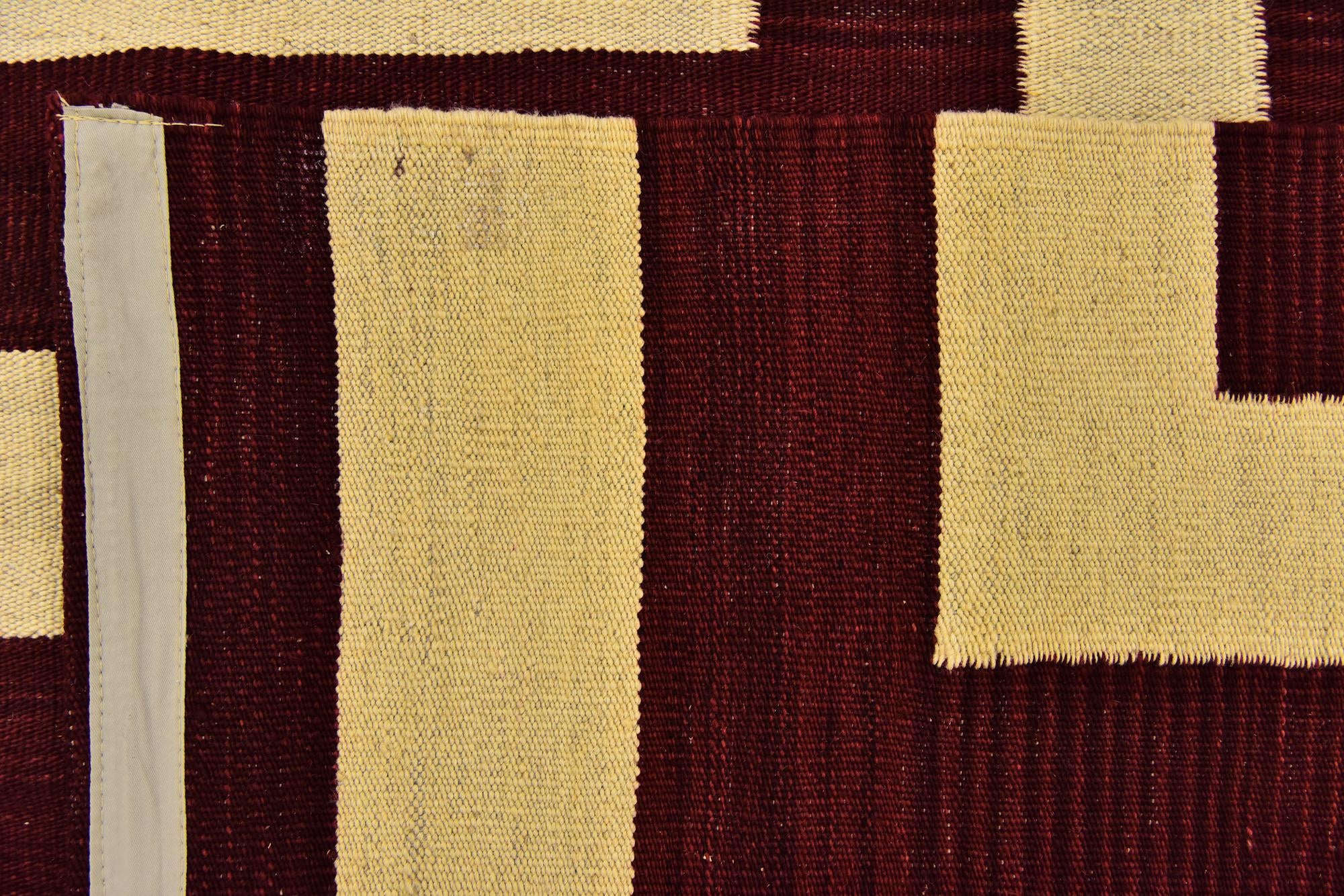 6' x 7' 10 Hand Woven Kilim Modern Wool Rug