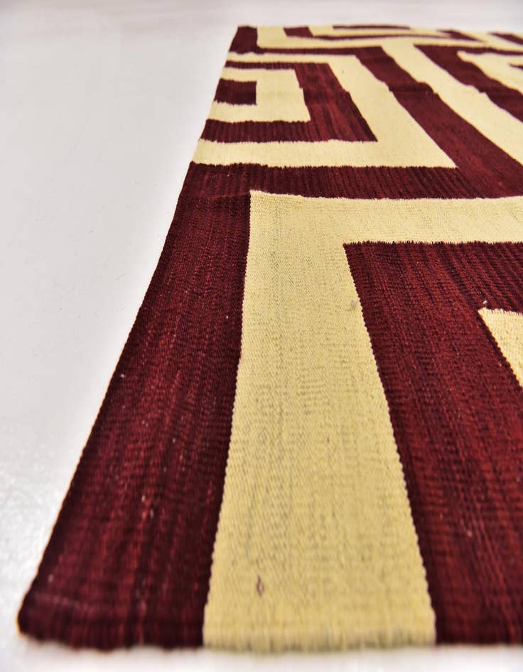 Detail image of 6' x 7' 10  Hand Woven Kilim Modern Wool Rug