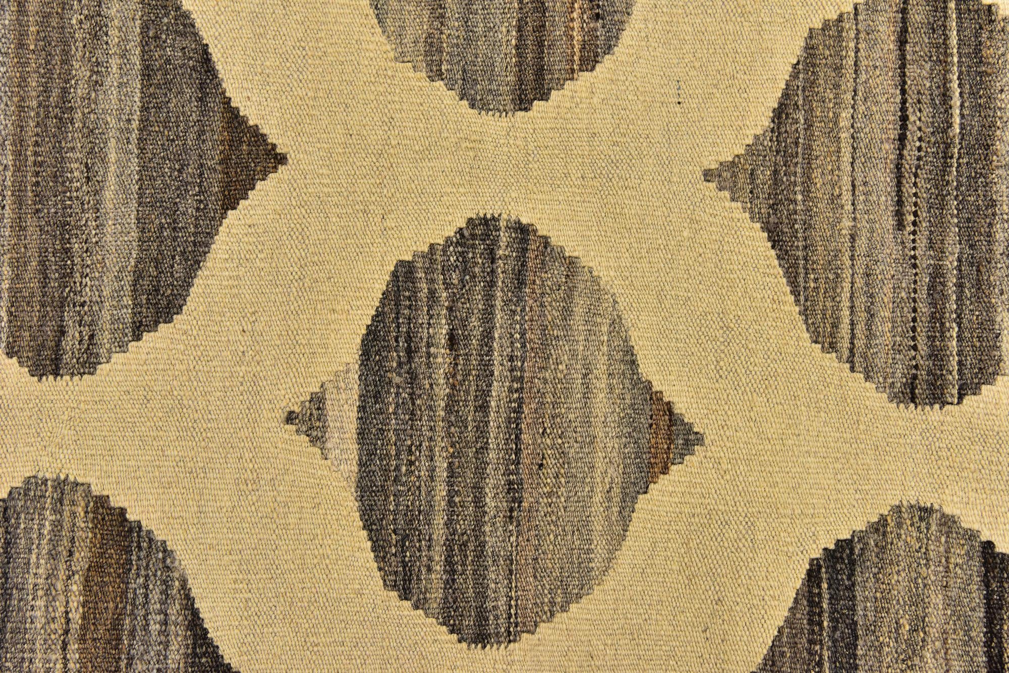 5' x 6' 6 Hand Woven Kilim Modern Wool Rug