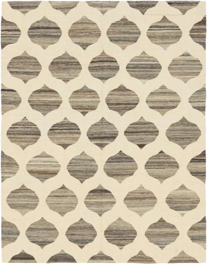5' x 6' 6 Hand Woven Kilim Modern Wool Rug