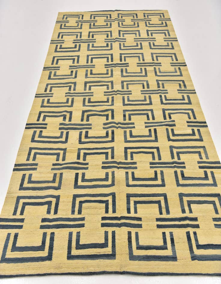 Detail image of 5' 10 x 7' 10  Hand Woven Kilim Modern Wool Rug