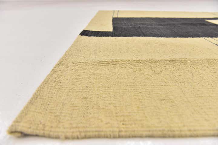 4' 3 x 5' 10 Hand Woven Kilim Modern Wool Rug