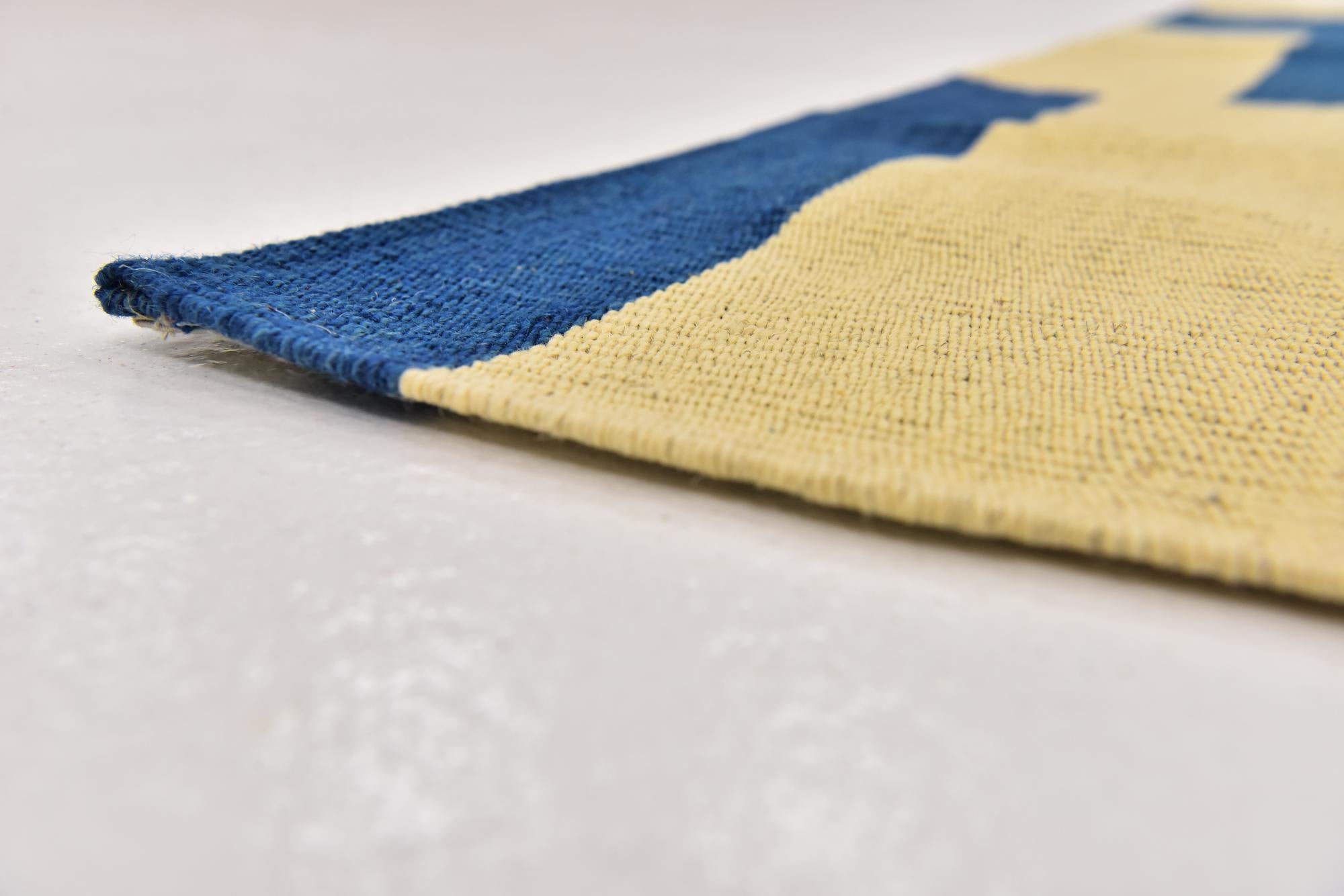 5' x 6' 4 Hand Woven Kilim Modern Wool Rug