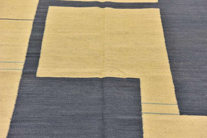 4' 3 x 5' 9 Hand Woven Kilim Modern Wool Rug