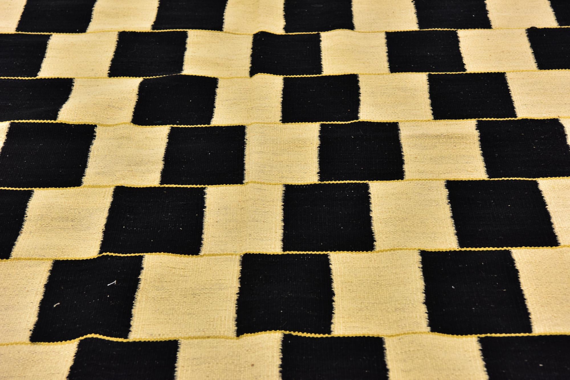 6' x 7' 8 Hand Woven Kilim Modern Wool Rug