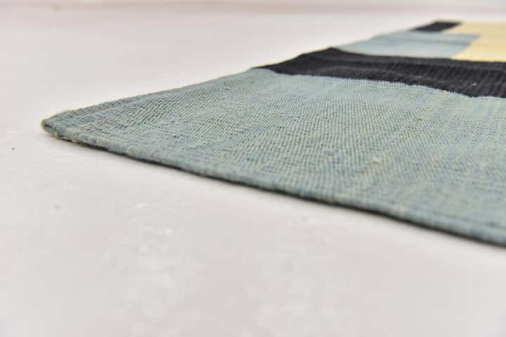 4' 4 x 5' 10 Hand Woven Kilim Modern Wool Rug